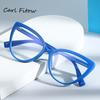 Blue Light Blocking Women's Eyeglasses Frame Cat Eye Shape Gradient Color Glasses Frame Women Computer Office Female Glass