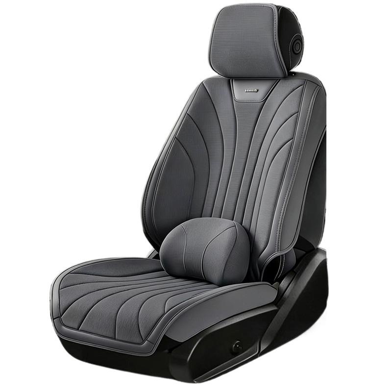 AION Seaweed Fiber & Hemp Car Seat Mats - All-Season, Fully Enclosed Covers