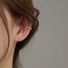 1Pc Women Ear Cuff, Non-Pierced Clip-on X-Shaped Ear Cuff, Rhinestone Inlaid Adjustable Fit Ear Clip, Simple Earring Jewelry Gift