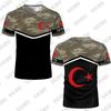 2026 New Turkish Flag Print Soccer Jersey For Men T-Shirt Summer Quick-Drying Sports Short Sleeve Tees Casual Kids/Adult Tops