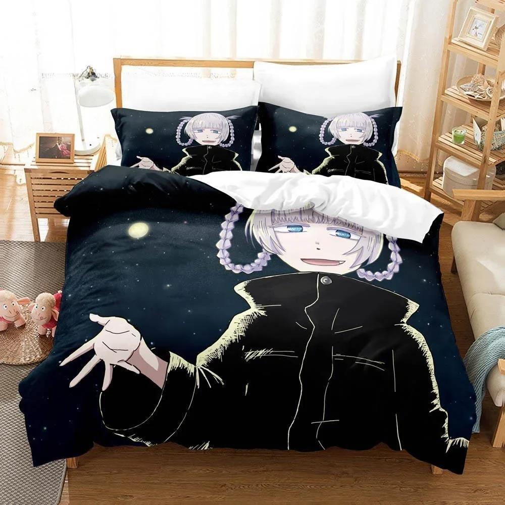 Neues 3D-Druck Anime CALL OF THE NIGHT Bettwäscheset Einzelbett Twin Full Queen King Size Bettset Erwachsene Kinder Schlafzimmer Bettdeckenbezug Sets