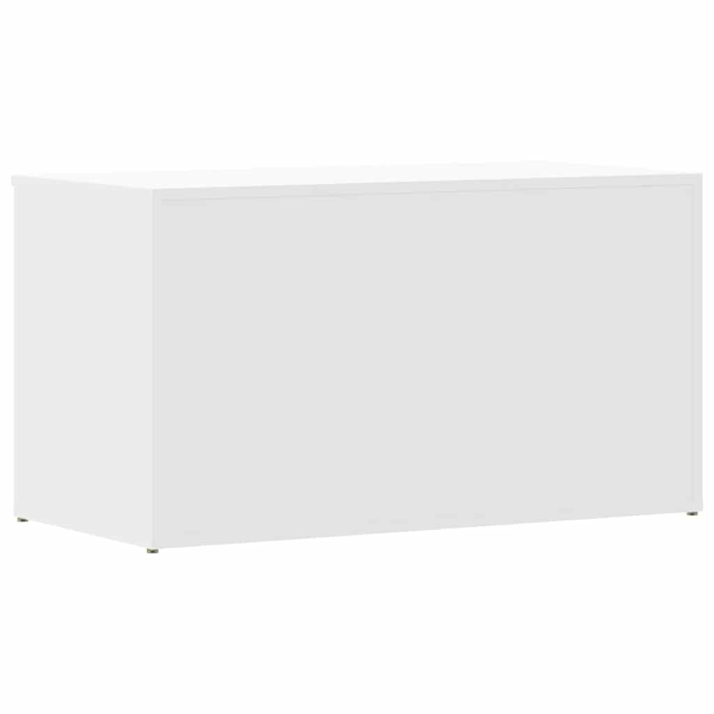 Vidaxl Chest, White, 84X42X46 Cm, Wood-Based Material
