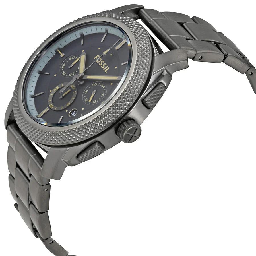 Fossil Herren Quarz Edelstahl Drei-Zeiger Uhr Edelstahlgehäuse/Kratzfestes Glas FS5172