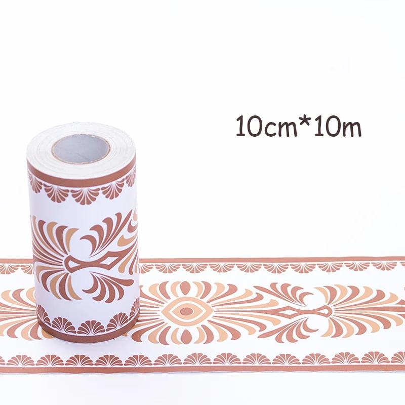 10M Self-Adhesive Wall Panels Border - Waterproof Decorative Film for Kids Room/Bathroom Tiles & Kitchen