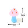 2Pcs Mini Cute Mushroom Charms Glass Pendant Diy Jewelry Making Craft Supplies Perfect Festival Party Gifts for Handmade Lovers