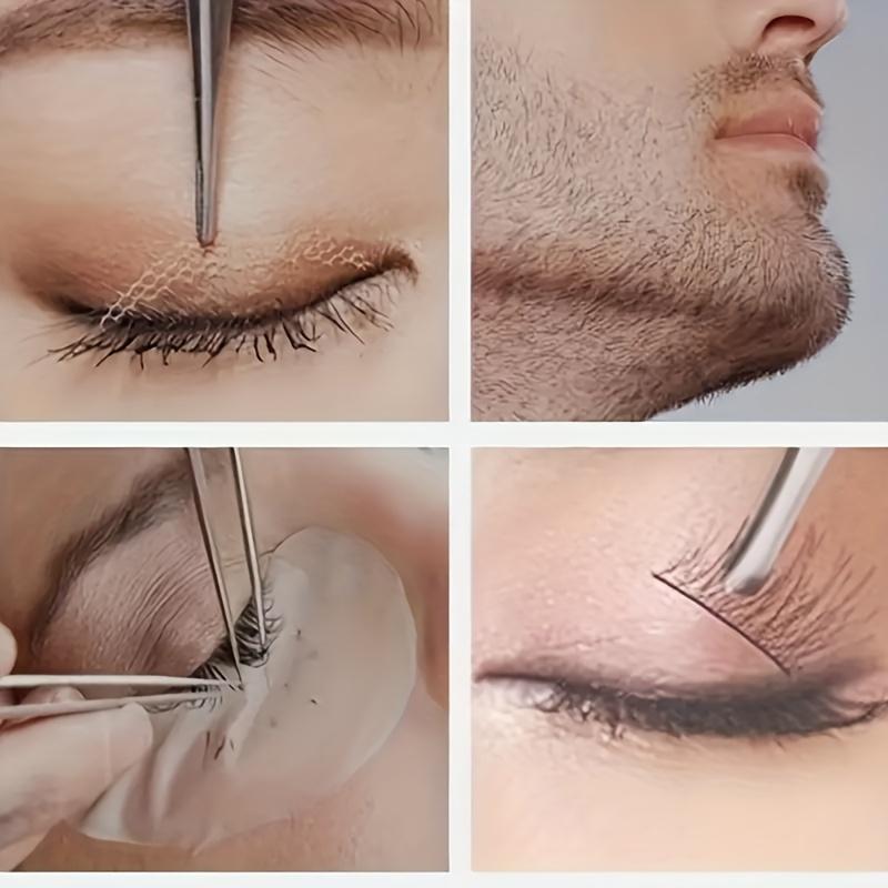 1/4pcs Stainless Steel Eyebrow Trimming Clip Professional Tweezer Set Very Precise Facial Hair Remover Pliers Beauty Makeup Tool