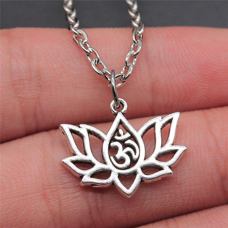 Yoga Zen Lotus Women's European and American Popular Necklace
