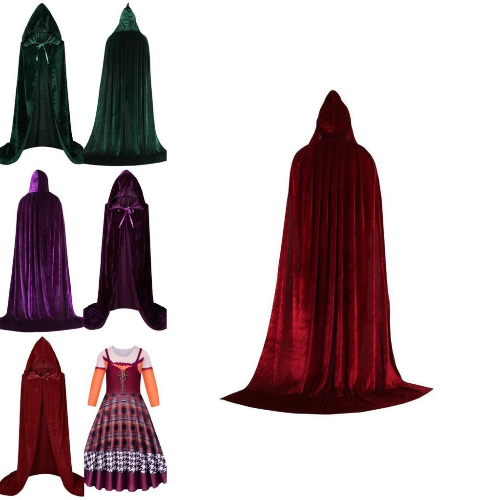 Halloween-Spaß mit Hocus Pocus 2 Winifred Sarah Mary Sanderson Cosplay-Umhang für Kinder