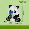 Micro Granules Panda Panda Decoration Puzzle Assembly Children's Toys