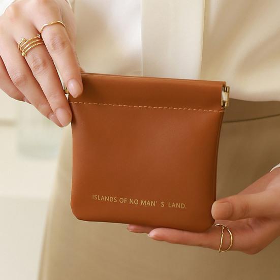 Mini-Kosmetiktasche aus Kunstleder, wasserdicht, elegant, Magnetverschluss, tragbar, multifunktional, für Damen, Lippenstift, Make-up, Damenbinden, Münzen, Geldbörse, Geschenk
