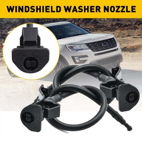2 PCS For 2011-2018 Windshield Wiper Ford Explorer Washer Nozzle Sprayer Jets