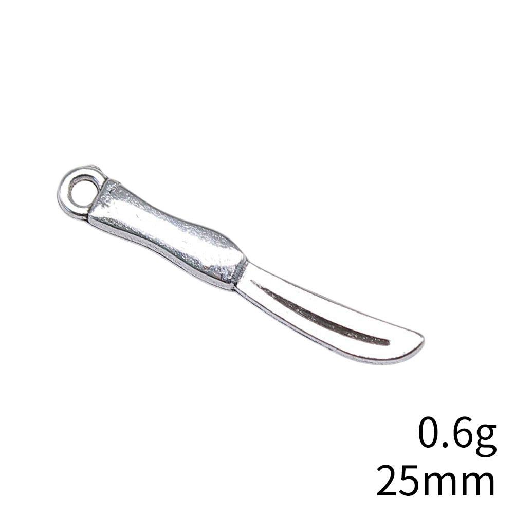 Christmas Decorations Charms For Bracelet Tableware Fork Spoon Charms Pendant Art Supplies Pendant