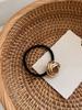 Golden Hair Tie, Adult Hair Accessories, Ponytail Elastic Band, Golden Metal Ponytail Holder 1pc Halloween
