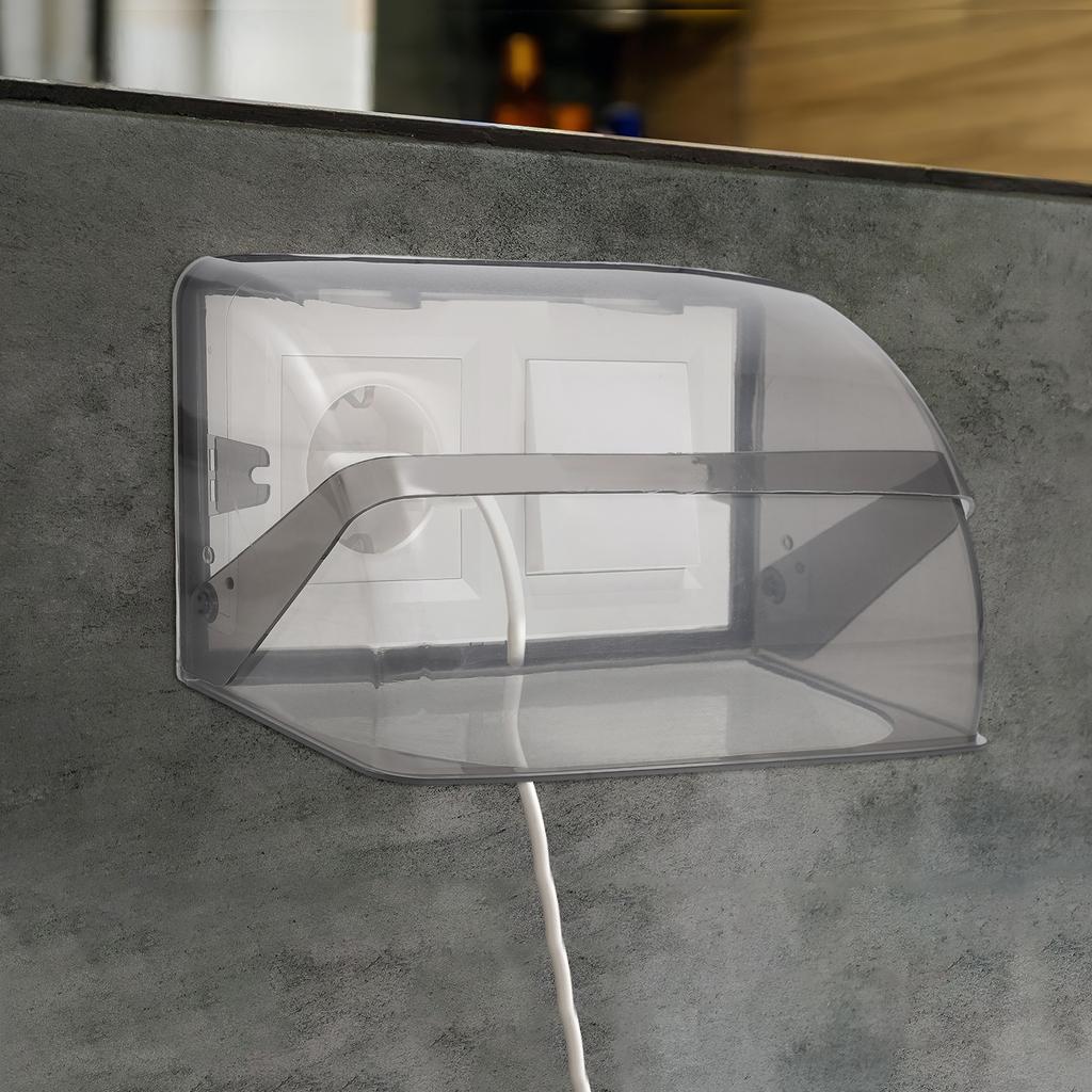 Waterproof Socket Protection Cover Dual 86 Type Heavy Duty Outdoor Plug Box for Wet Locations Bathroom Kitchen Use