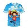 Men's Casual One Piece T-Shirt Zoro Modern Print Boys Clothes Girls Short Sleeve Men Jersey Breathable Summer