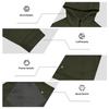 Men S Half Zip Hooded Fleece Lined Loose Fit Spliced Knit Sweatshirt