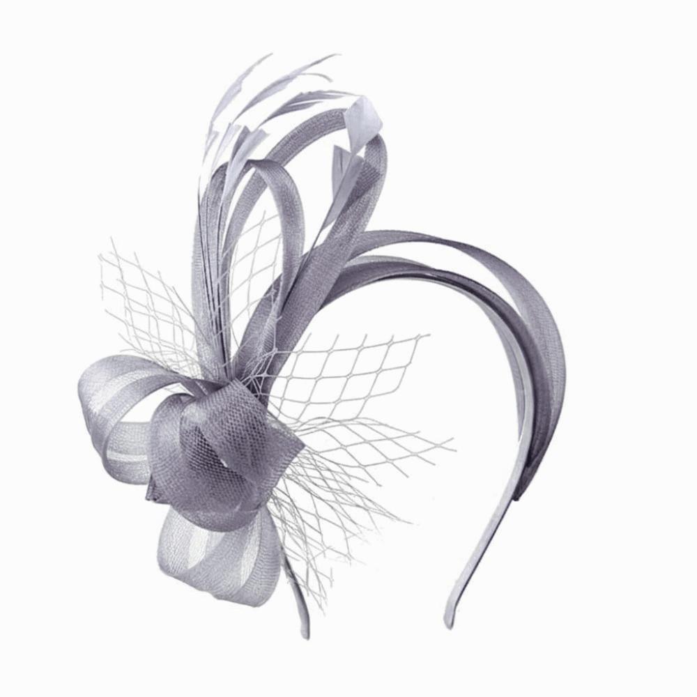Haarschmuck Feder Netz Stirnband Einfarbige Vintage Elegante Fascinator Haarreif Kopfbedeckung Kreativ