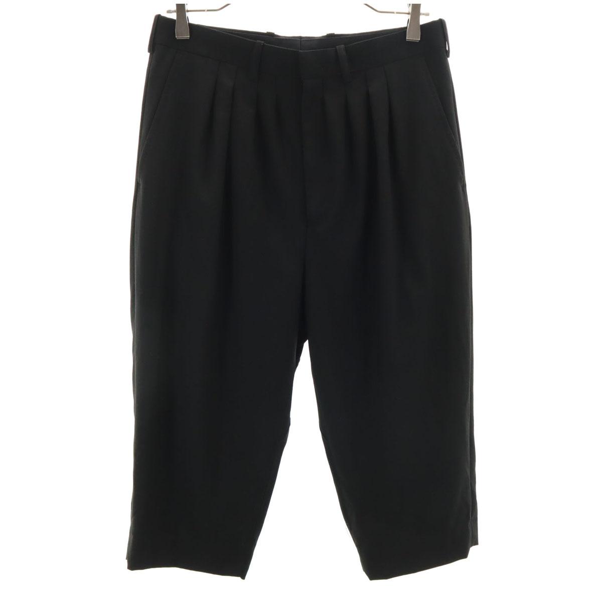 

LAD MUSICIAN wool Cropped pants 40 black Men s Used