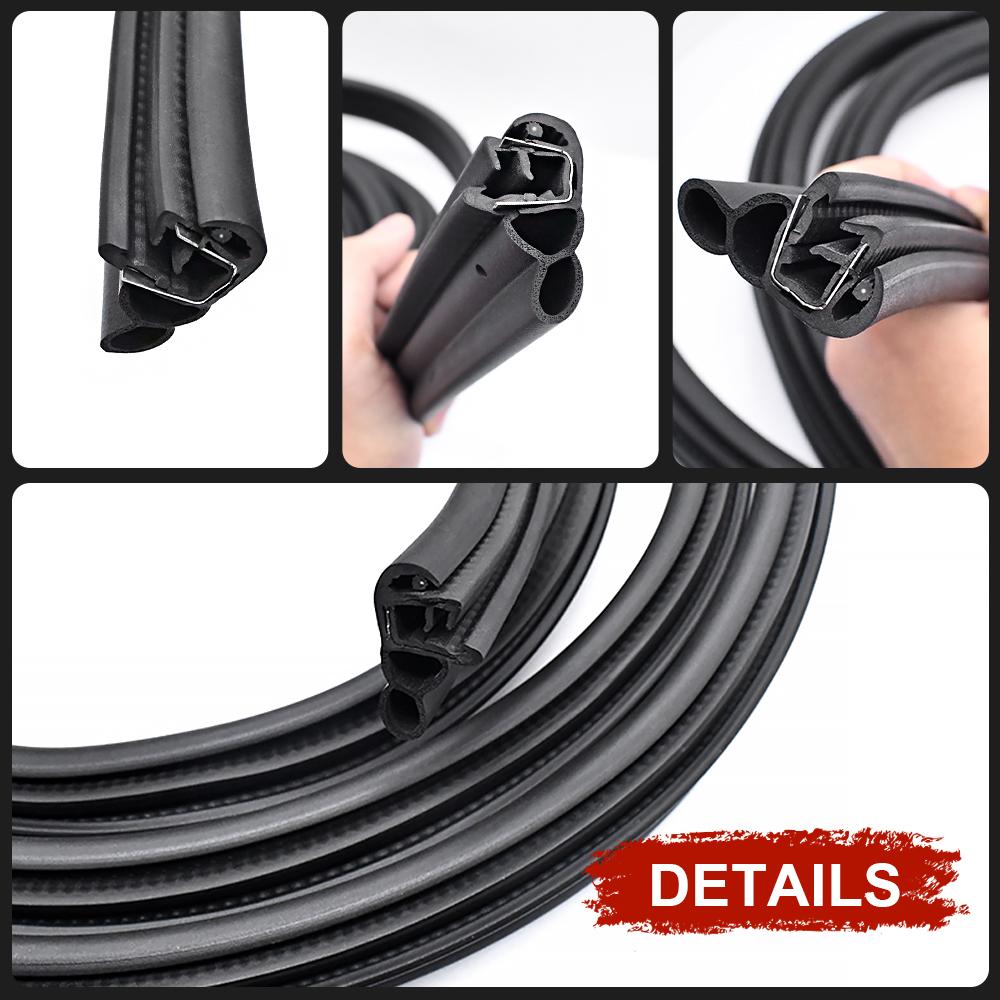For Chevrolet Silverado 1500 2500 3500 GMC Sierra 1500 2500HD 3500HD Left & Right Front Door Weatherstrip Seal Strips 22766400