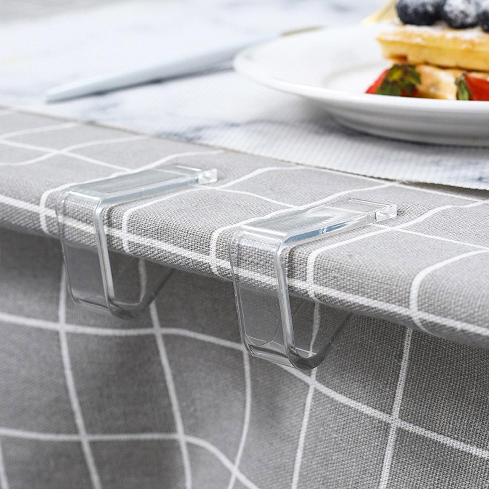 

24 pieces of transparent tablecloth clips for fixing tablecloths One Size