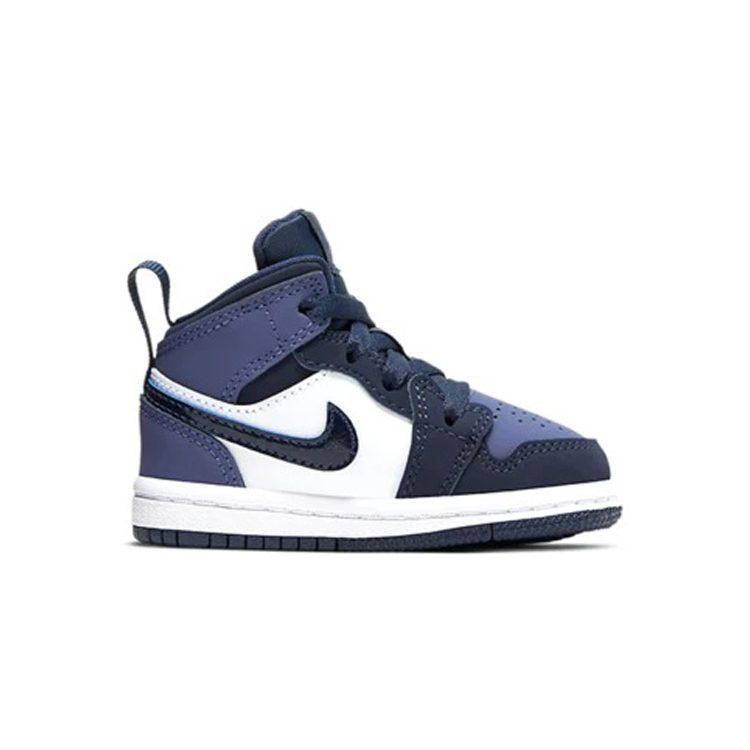Jordan 1 Mid Obsidian Sanded Purple TD 640735-445