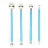 4Pcs Cake Metal Ball Dotting Sculpting Modeling Tool Set for Cake Fondant Decoration