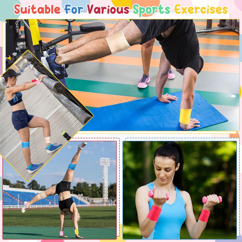 9 Pieces Foam Prewrap Athletic Tape Sports Wraps Prewrap And Athletic Tape Pre Wrap Tape Breathable Sports Tape