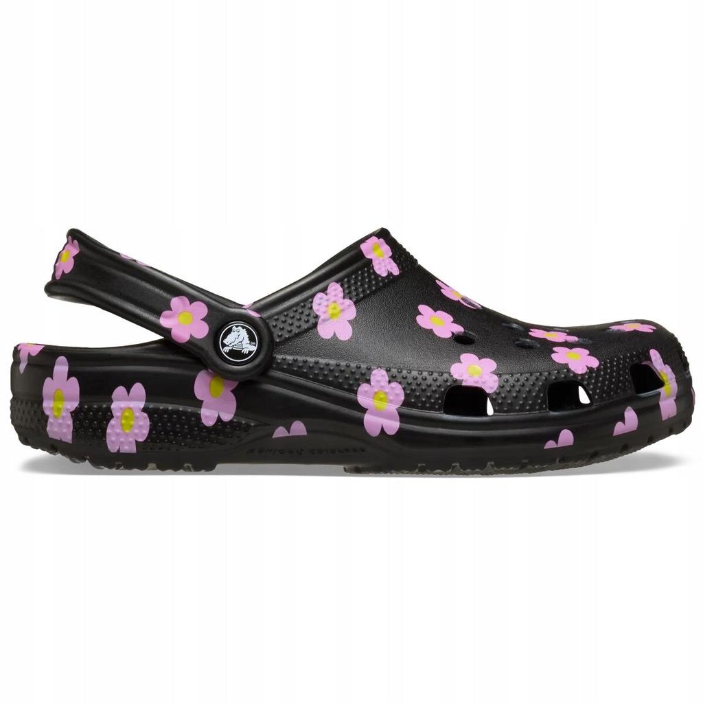 Crocs Κλασικό Σκαρπίνι με Λουλούδι Γυναικεία 212677 Μαύρο 38-39 ΕΕ Άνετα Ελαφριά Αντιολισθητικά Παπούτσια