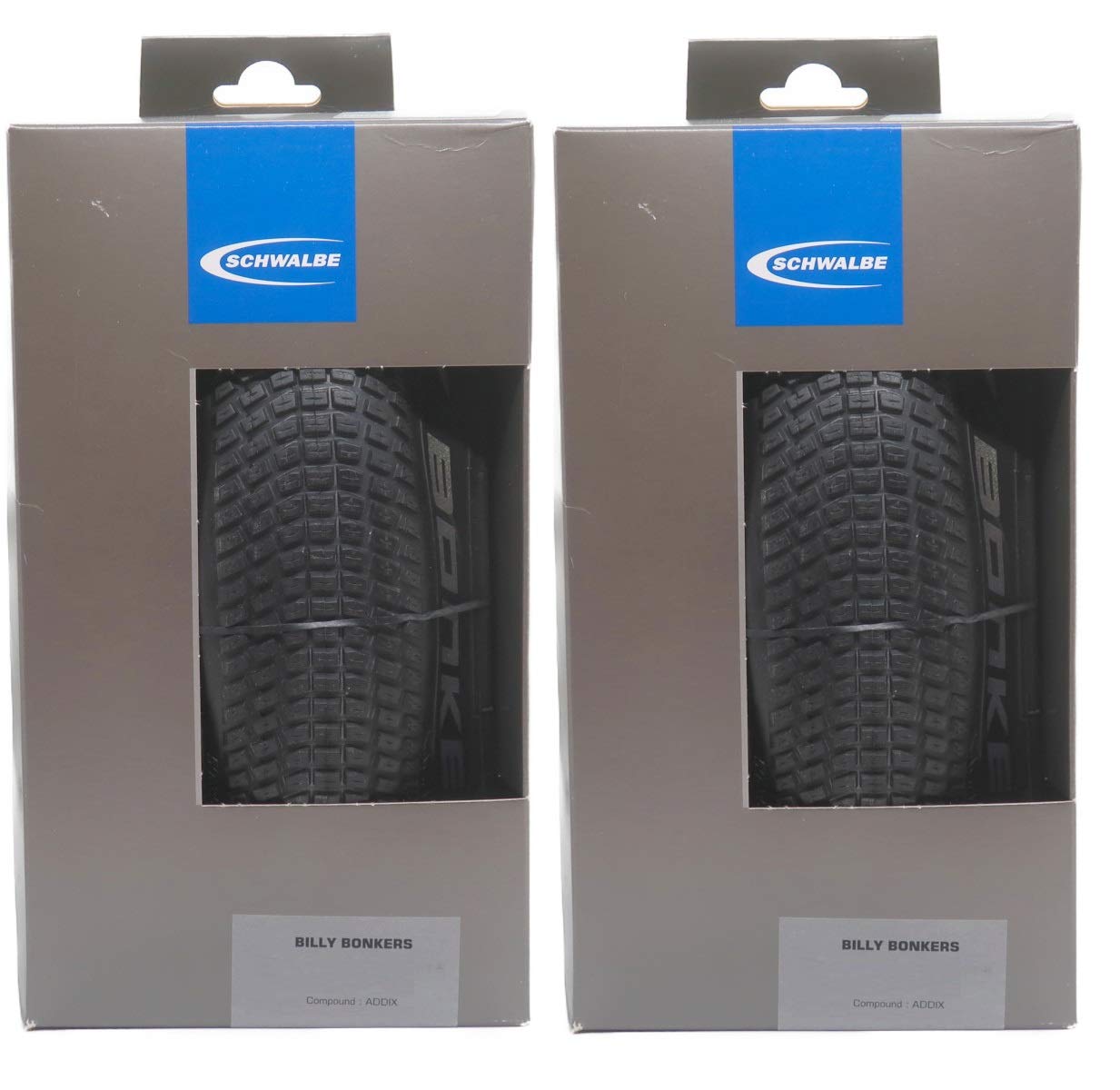 

Set of 2 SCHWALBE BILLY BONKERS 18x2.00 (50-355) ADDIX Folding (Black) [Parallel Import]