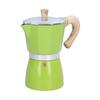 300ML Coffee Pot Moka Maker Coffee Kettle for Gas Stove Ethanol Stove Electrothermal FurnaceGreen