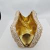 WHTUOHENG Bolso de Noche de Cristal Plateado Carteras de Diamantes Rhinestone Mujeres Carteras de Rhinestone Bolsos de Boda y Baile de Fin de Curso Bolso de Mano para Cena