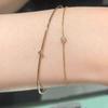14K Gold-Plated S925 Sterling Silver Mini Zircon Ultra-Thin Bracelet for Women - Japanese Style Gift