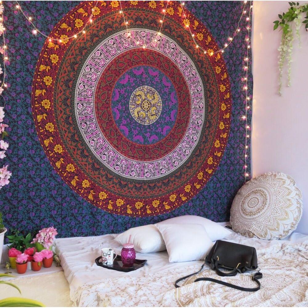 Indian Queen Mandala Wall Tapestry 75x100