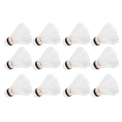 12pcs Badminton Balls Feather Badminton Shuttlecocks Indoor Outdoor Sports Accessory