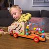 Sorter Auto Drewniane Klocki Samochód 7W1 Edukacyjna Montessori Dla Dzieci