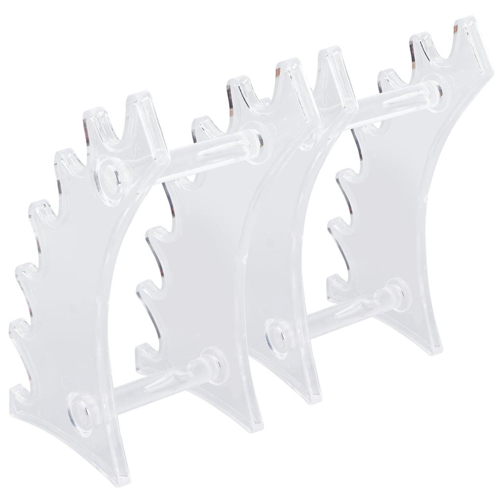 2pcs Detachable Makeup Brush Display Stand Acrylic Mutifunctional Pen Display Stand RackTransparent