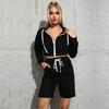 Women's Fashion Casual Long Sleeve Shorts Sport Suits
