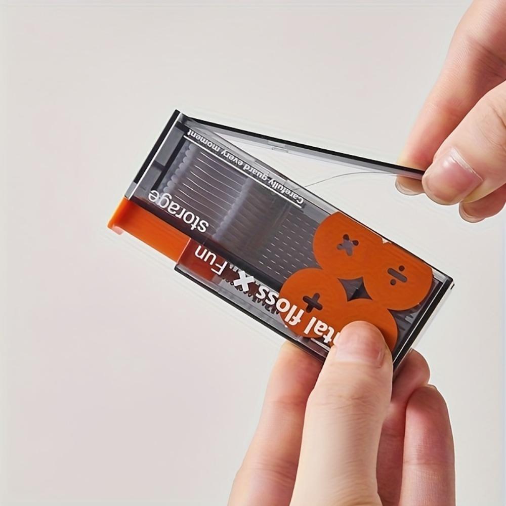 Portable Fillable Self-Ejecting Floss Organizer