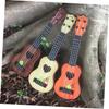 SEWACC Ukulele Plastic Mini Ukulele Mini Guitar for Children Acoustic Guitar 4 String Guitar Beginner Guitar Children Musical Instrument Playable Easy