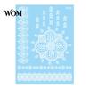 Eco-friendly Tattoo Sticker White Lace for Women, Temporary Face Body Skin-friendly Arm, Waterproof Fake Decal Wedding Party Festival Safe Tattoos