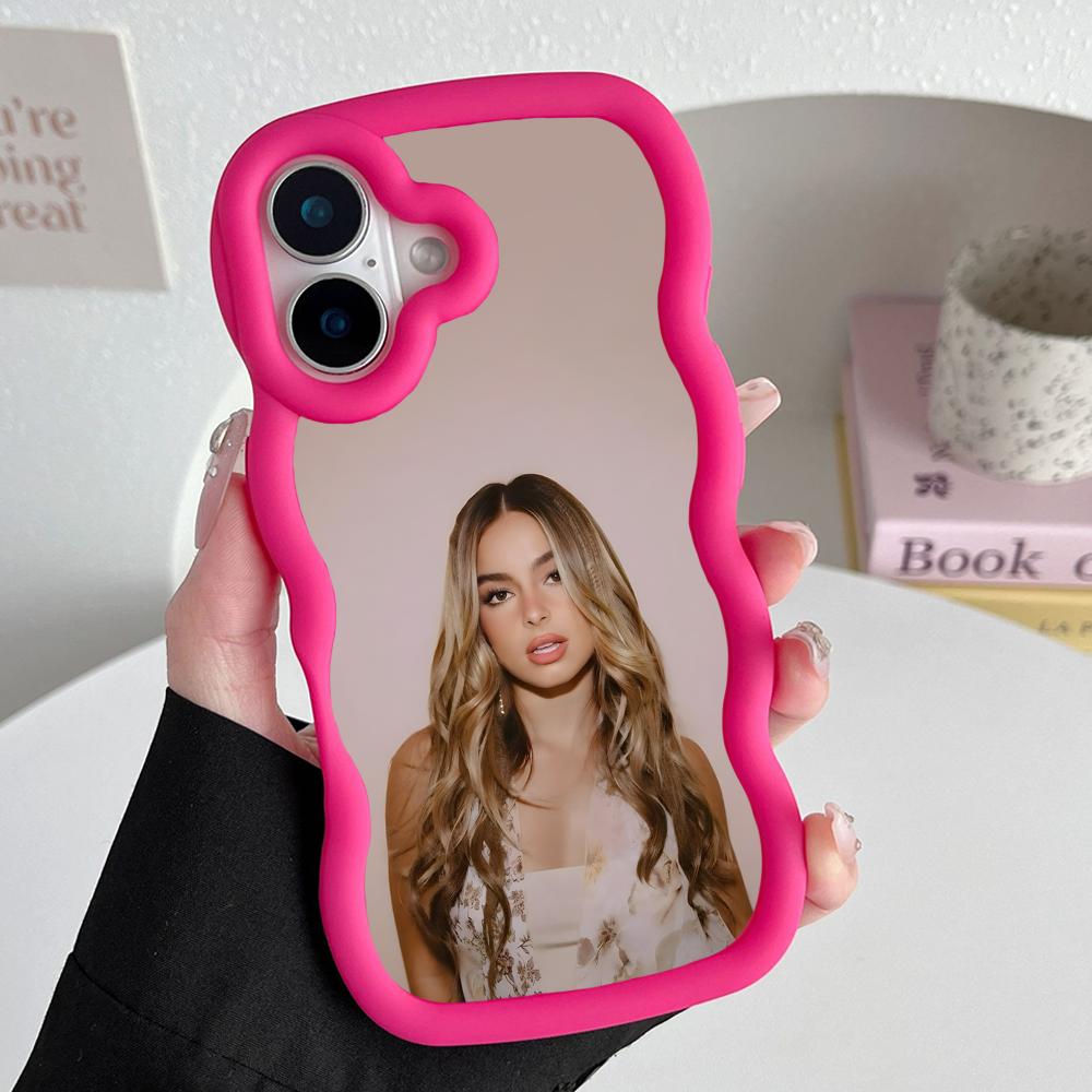 Addison Rae Mobile Phone Case for iPhone 17 16 15 14 13 12 11 Air Pro Max Plus Wavy Edge TPU Colorful Cover Cover Luxury Pretty