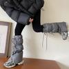 New Winter Socks Cover, Thick Long Leg Covers with Drawstring and Ties To Keep Warm and Windproof Perfect for Outdoor Sports