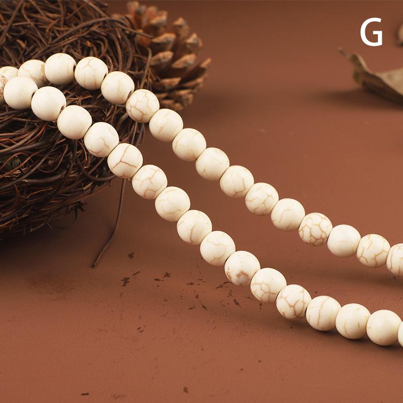 Turkusowe Koraliki w Odcieniu Zielonkawym do Tworzenia Bransoletek DIY – Sznur Okrągłych Koralików