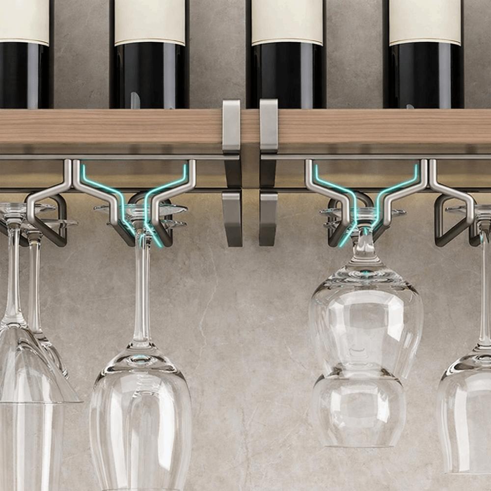 Hängender umgedrehter Weinglashalter Belüftung Kelchschrank Hängende Gestelle Esszimmer