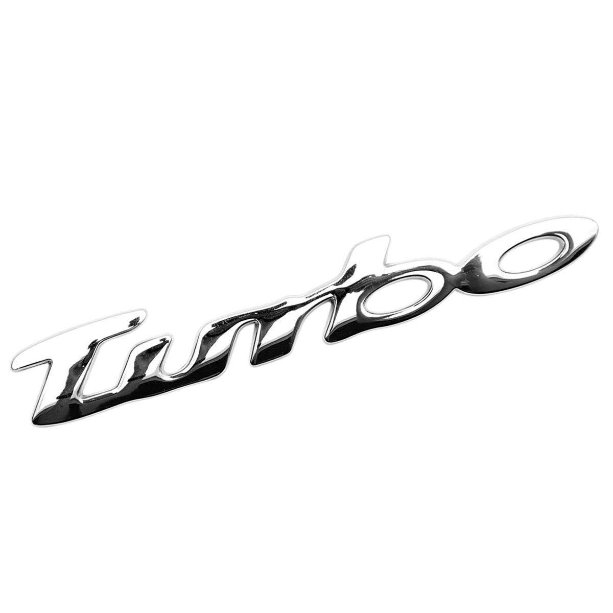 

GoodsLand [3D Metal] General Purpose TURBO Sticker Turbo 3D Car Decal Seal Cool Letter Logo Stylish Sports Racing English Bike GD-TBST-SV