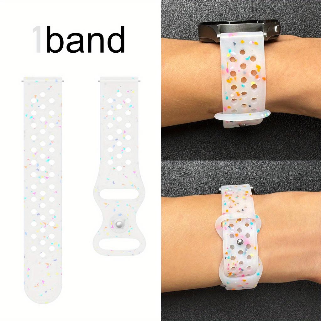 20/22mm Kleurrijk Siliconen Band met Vlindergesp in Achtvorm voor Huawei Watch GT5/Watch7, Ademend Zweetbestendig