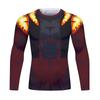 Fight Rashguard Men's Sports T-shirt Tops Fitness Printed Sublimation Boxing MMA Compression Tights Long Sleeve T-Shirts