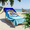 Crown Emblem Blauverlauf Handtuch Ein Muss für den Strandurlaub