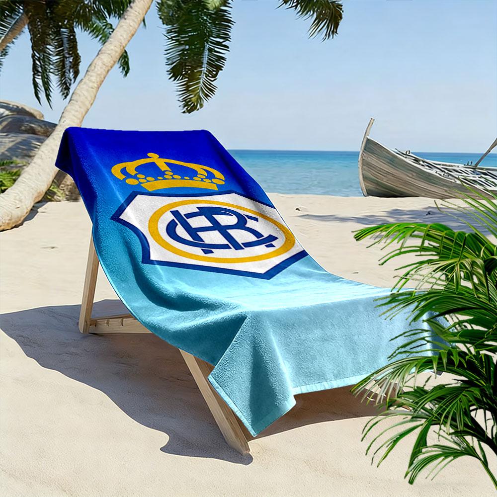 Crown Emblem Blauverlauf Handtuch Ein Muss für den Strandurlaub