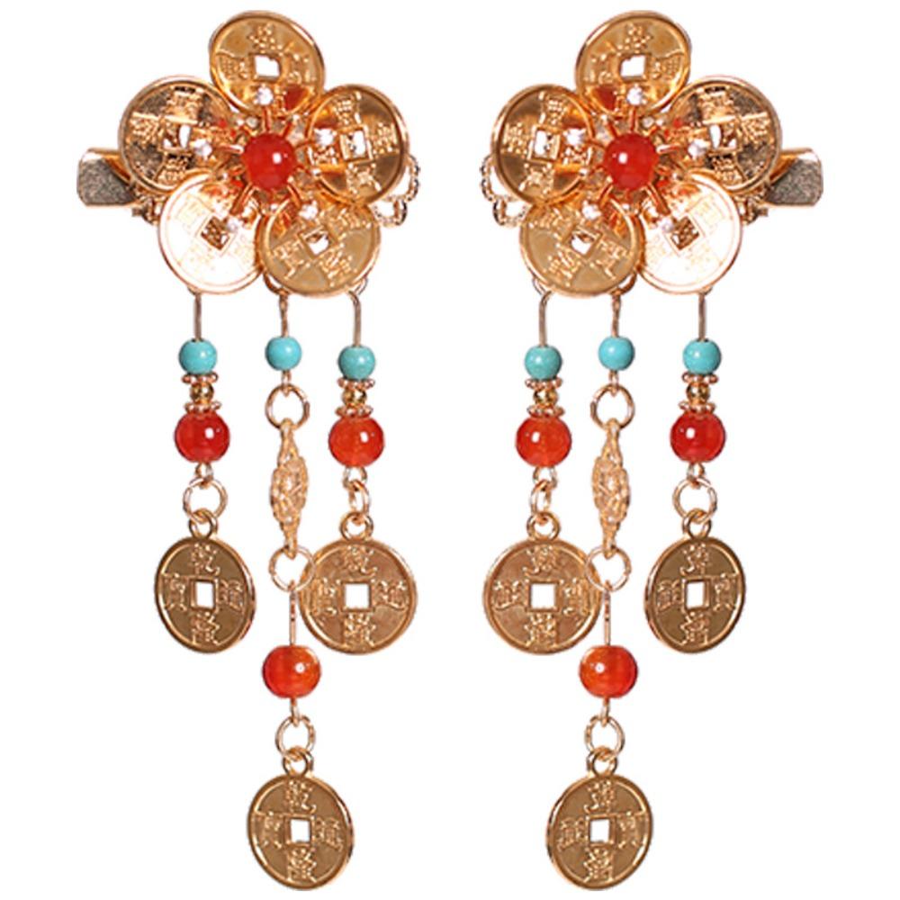 Pearl Ancient Hair Stick Chinese Style New Year Headdress Retro Tang Dynasty Hairpin  Jewelry